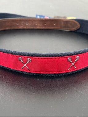 ⭐️Vineyard Vines Navy & Pink Lacrosse Belt